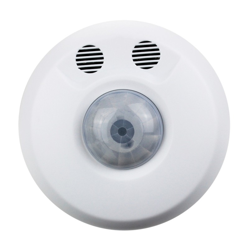 Sensor PIR y ultrasónico inalámbrico de montaje en techo