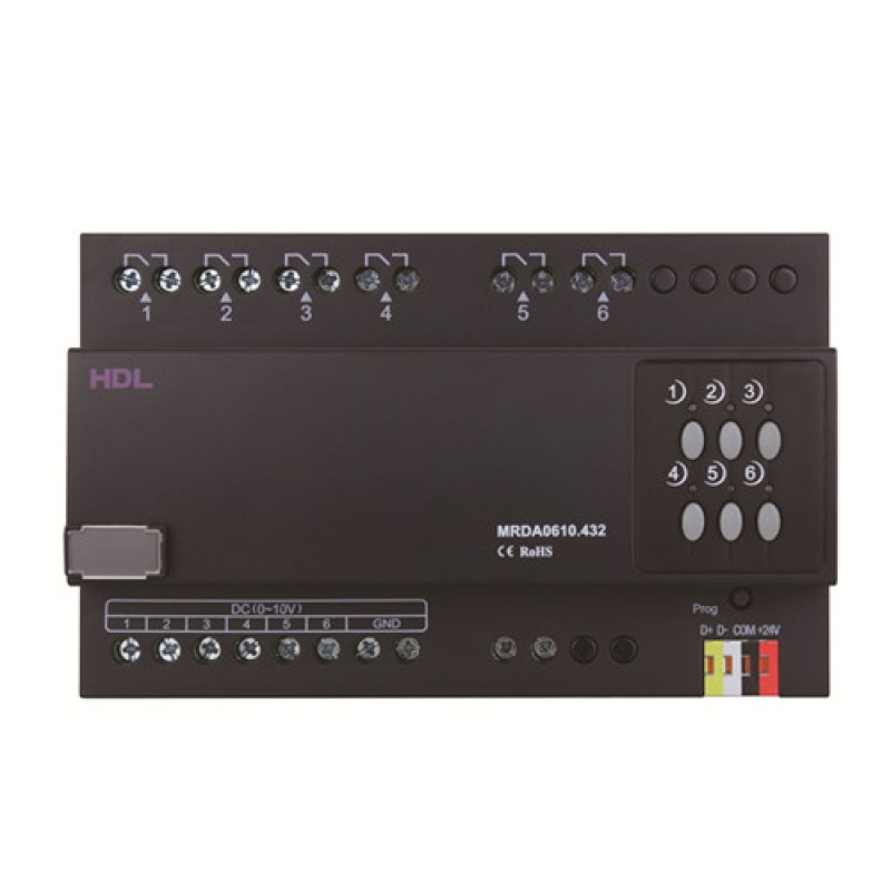 Actuador de atenuación de balasto 6CH 10A 0-10V