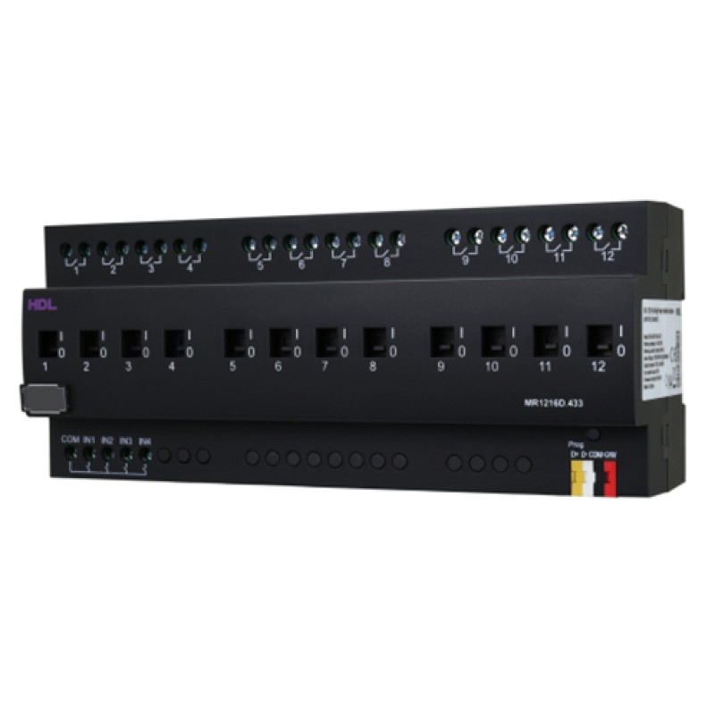 Actuador de interruptor de alta potencia 12CH 16A (con contacto seco)