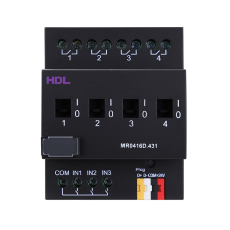 Actuador de interruptor de alta potencia 4CH 16A (con contacto seco)