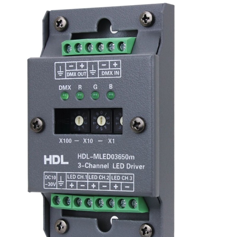 Controlador LED de 3 canales 650 mA
