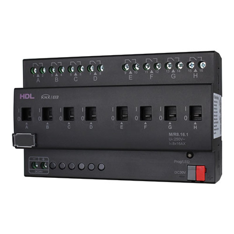 Actuador de interruptor de alta potencia KNX 8CH 16A
